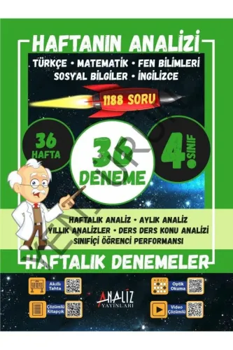 ANALİZ 4.Sınıf HAFTANIN ANALİZİ 36x36 DENEME