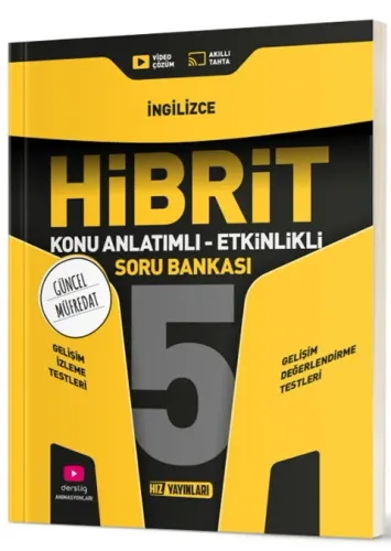 Hız Yayınları 5. Sınıf İngilizce HİBRİT Konu Anlatımlı Etkinlikli Soru Bankası