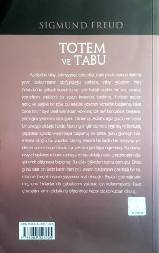 Totem ve Tabu Sigmund Freud sayfa