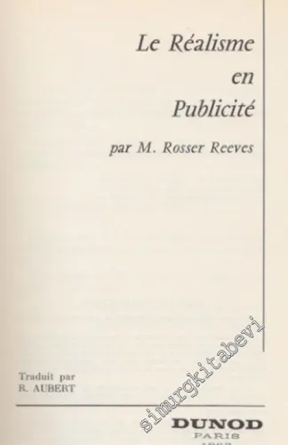 Le Realisme en Publicite -