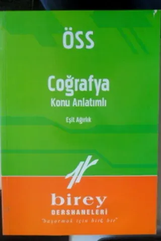 ÖSS COĞRAFYA KONU ANLATIMLI
