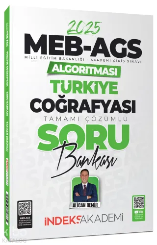 İndeks Akademi 2025 MEB-AGS Algoritması Türkiye Coğrafyası Soru Bankası Çözümlü
