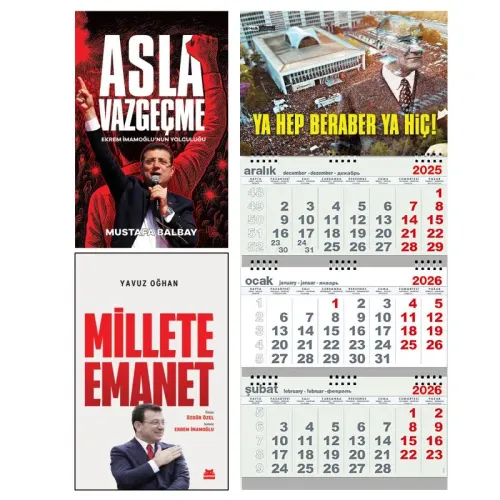 Asla Vazgeçme ve Millete Emanet - Gemici Duvar Takvimi-YHBYH