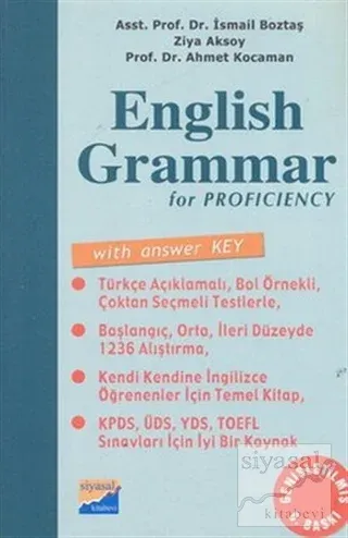 English Grammar for Proficiency With Answer Key %35 indirimli İsmail B