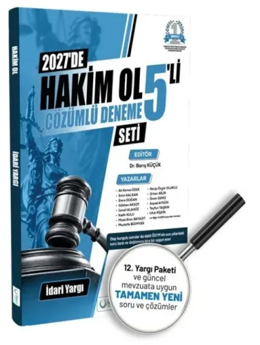 İlken Yayınları 2027 İdari Yargı Hakim Ol 5’li Çözümlü Deneme Seti