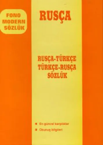 Modern Sözlük Rusça; Rusça-Türkçe / Türkçe-Rusça