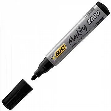 BİC PERMANENT MARKER 2000  YuvarlakUÇ      Siyah