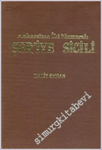 Ankara'nın İki Numaralı Şer'iye Sicili -        1974