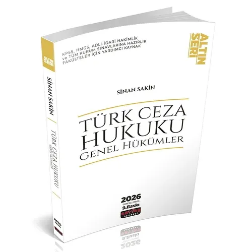 Türk Ceza Hukuku Genel Hükümler Konu Anlatımı Savaş Yayınları 2026