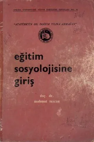 Eğitim Sosyolojisine Giriş