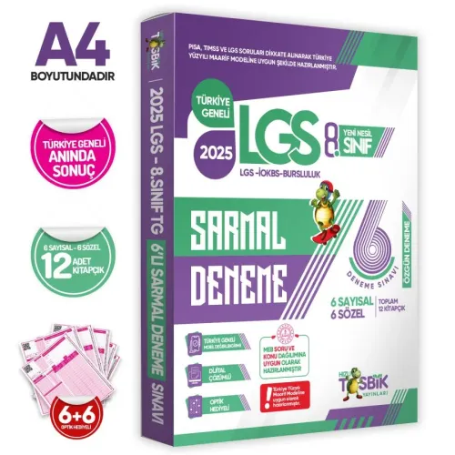 Hızlı Tosbik 8. Sınıf 6 Deneme 2025