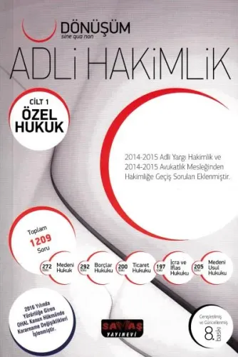 Dönüşüm Adli Hakimlik Cilt 1