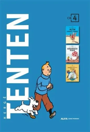Tenten - Cilt 4 (Ciltli) ;Altın Kıskaçlı Yengeç - Esrarengiz Yıldız - Tekboynuz'un Esrarı