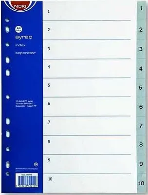 NOKİ SEPARATÖR 1-10 RAKAM