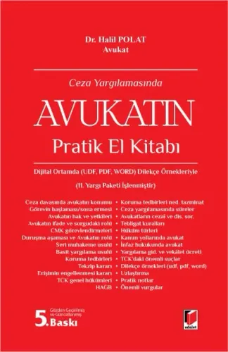 Ceza Yargılamasında Avukatın Pratik El Kitabı Halil Polat