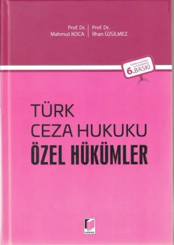 Türk Ceza Hukuku Özel Hükümler