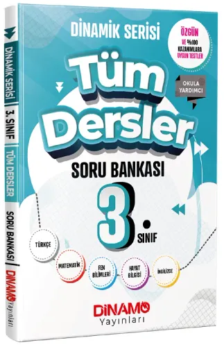 Dinamo Yayınları 3. Sınıf Tüm Dersler Dinamik Serisi Soru Bankası