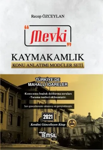 MEVKİ Türkiye de Mahalli İdareler Konu Anlatımı