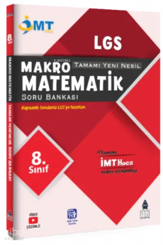 İMT Hoca 8. Sınıf LGS Matematik Makro Soru Bankası Video Çözümlü