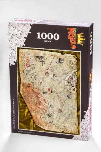 Harita Serisi - Piri Reis Haritası 1000 Parça Puzzle