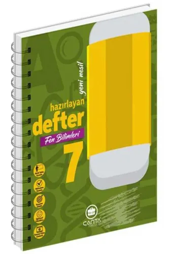 Çanta Yayınları 7. Sınıf Fen Bilimleri Okula Yardımcı Hazırlayan Defter