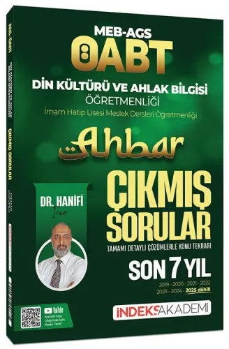 İndeks Akademi 2026 ÖABT MEB-AGS Din Kültürü ve Ahlak Bilgisi Ahbar Çı