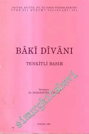 Baki Divanı Tenkitli Basım -        1994