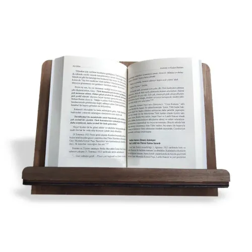 Ahşap Kitap Okuma ve Tablet Standı "Katlanabilir"