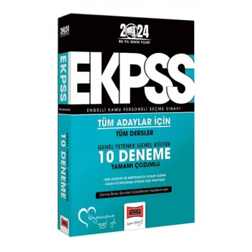 Yargı Ekpss Tüm Adaylar İçin Genel Yetenek Genel Kültür Tüm Dersler Tamamı Çözümlü 10 Deneme 2024