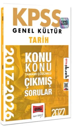 Yargı Yayınları 2027 KPSS Genel Kültür Tarih Konu Konu Tamamı Çözümlü 