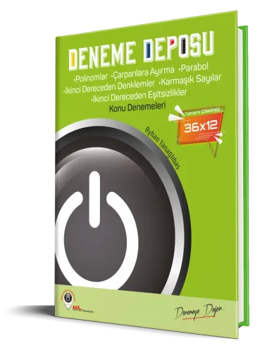 Deneme Deposu Polinomlar Çarpanlara Ayırma Parabol 36X12 Konu Denemeleri