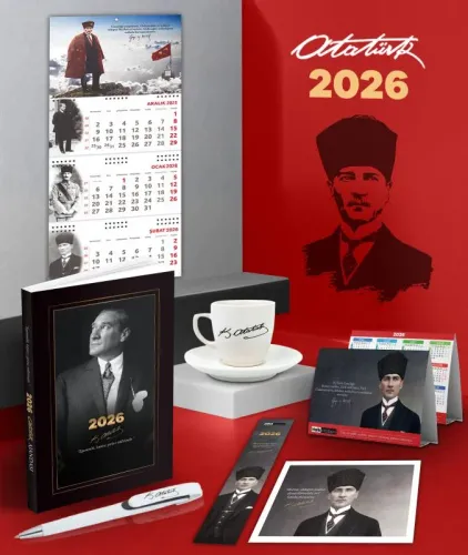 2026 Atatürk İstikbal Ajanda - Sakarya Duvar Takvimi - Masa Takvimi - 