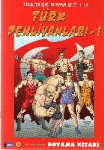 Türk Tarihi Boyama Seti-06: Türk Pehlivanları-1