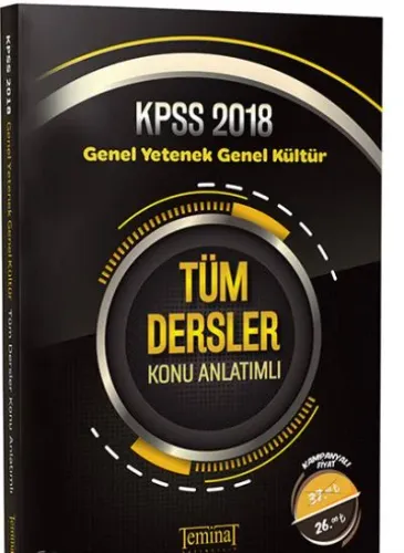 Teminat KPSS Genel Yetenek Genel Kültür Tüm Dersler Konu Anlatımlı