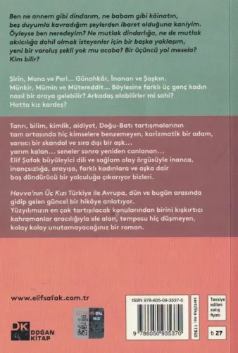Havva'nın Üç Kızı Elif Şafak Doğan Kitap %52 indirimli