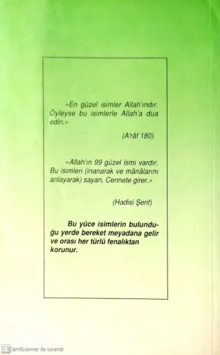 Allah'ın Mübarek İsimleri İsmet Kızılca Kendi Yayını %53 indirimli