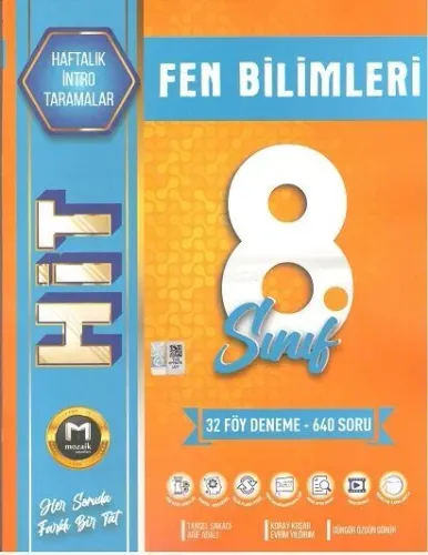 Mozaik Yayınları 8. Sınıf Fen Bilimleri Hıt 32 Deneme