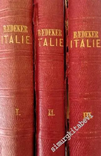 L'Italie: Manuel du Voyageur - Tomes1-3: 1 Italie Septentrionale, 2 Italie Centrale, 3 Italie Méridionale -        1869