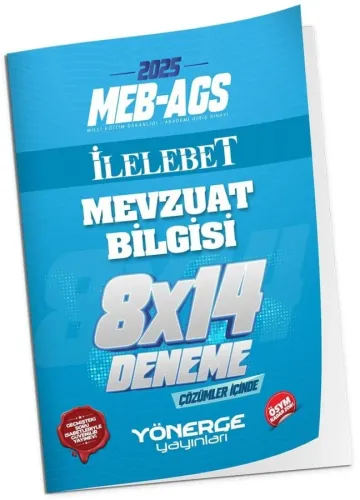 Yönerge Yayınları 2025 MEB-AGS Mevzuat Bilgisi 8x14 Deneme Çözümlü