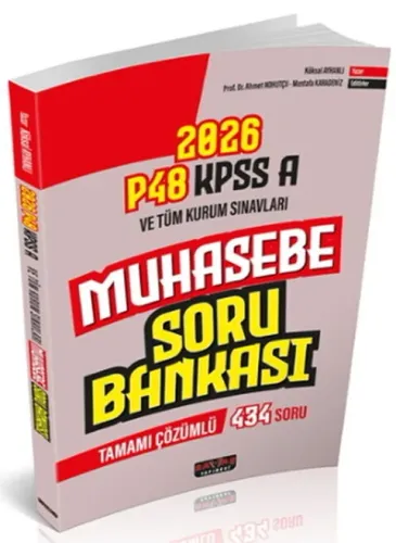 Savaş Yayınları 2026 KPSS A Grubu P48 Muhasebe Soru Bankası