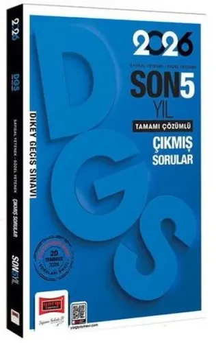 Yargı Yayınları 2026 DGS Sayısal Sözel Yetenek Son 5 Yıl Çıkmış Sorular