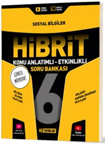 Hız 6. Sınıf Sosyal Bilgiler HİBRİT Konu Anlatımlı Etkinlikli Soru Bankası