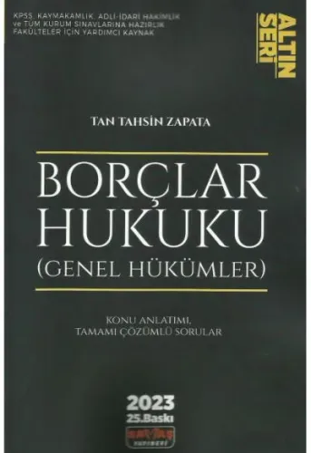 Borçlar Hukuku Genel Hükümler