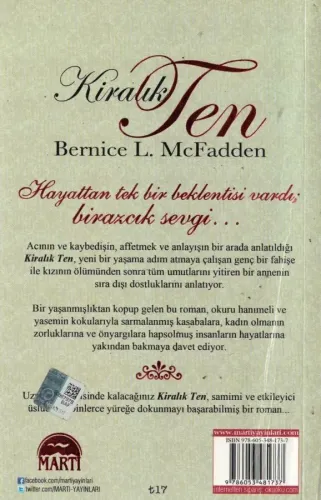 Kiralık Ten Bernice L. McFadden Martı Yayınevi %60 indirimli