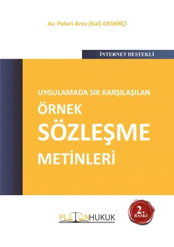 UYGULAMADA SIK KARŞILAŞILAN ÖRNEK SÖZLEŞME METİNLERİ 2.TIPKI BASIM