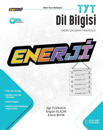 Palme Enerji TYT Dil Bilgisi Ders Çalışma Fasikülü