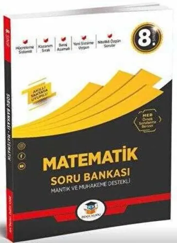 Zeka Küpü Yayınları 8. Sınıf LGS Matematik Soru Bankası Zeka Küpü