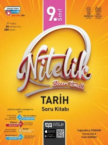 Nitelik Yayınları 9. Sınıf Tarih Beceri Temelli Soru Kitabı