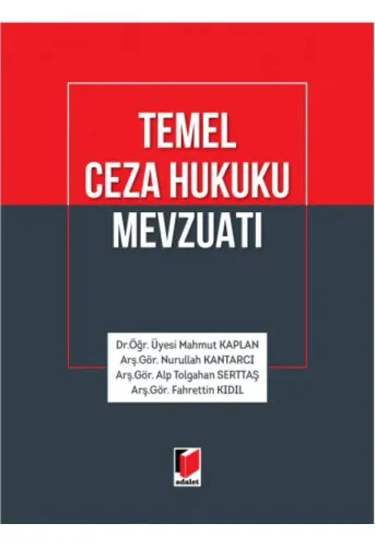 Temel Ceza Hukuku Mevzuatı