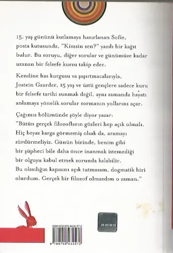 Sofie'nin Dünyası Jostein Gaarder Pan Yayıncılık %44 indirimli